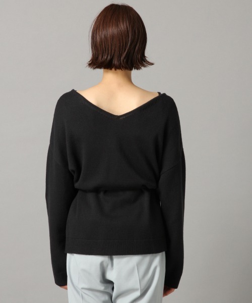 LOWRYS FARM（ローリーズファーム）の「カシュクールカーディガン　869940（カーディガン/ボレロ・レディース・ブラック/ブラウン/グリーン/アイボリー・FREE）」の12枚目の写真