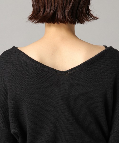 LOWRYS FARM（ローリーズファーム）の「カシュクールカーディガン　869940（カーディガン/ボレロ・レディース・ブラック/ブラウン/グリーン/アイボリー・FREE）」の14枚目の写真