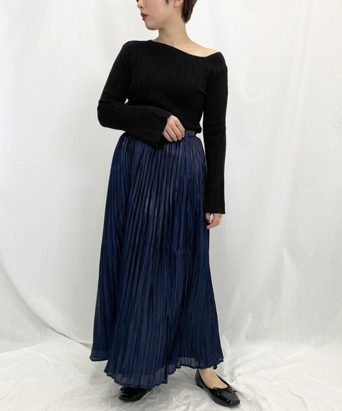 apres jour mignon(アプレジュールミニョン)の「クシュクシュワンショルニット【ZOZOTOWN限定アイテム】(ニット/セーター・レディース・ブラック/その他/モカ・フリー)」の6枚目の写真