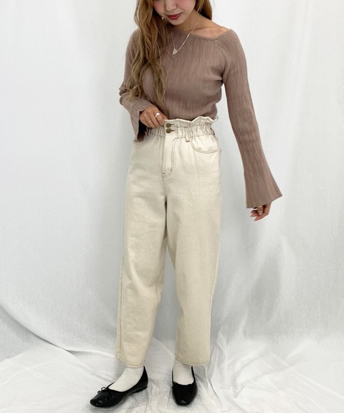 apres jour mignon(アプレジュールミニョン)の「クシュクシュワンショルニット【ZOZOTOWN限定アイテム】(ニット/セーター・レディース・ブラック/その他/モカ・フリー)」の11枚目の写真