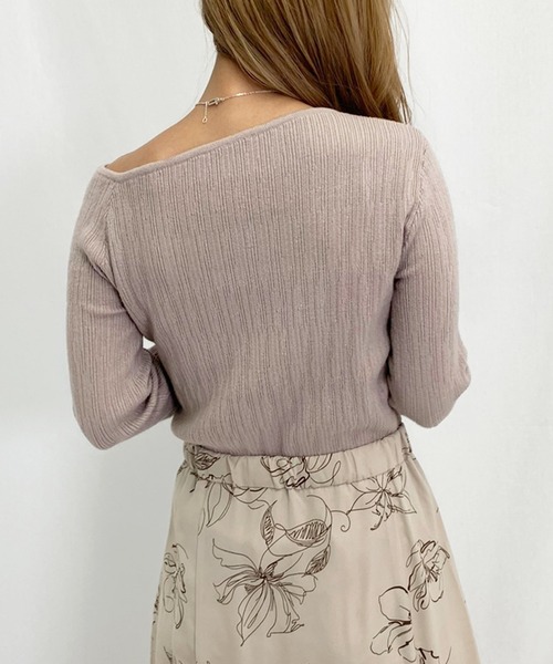 apres jour mignon(アプレジュールミニョン)の「クシュクシュワンショルニット【ZOZOTOWN限定アイテム】(ニット/セーター・レディース・ブラック/その他/モカ・フリー)」の16枚目の写真