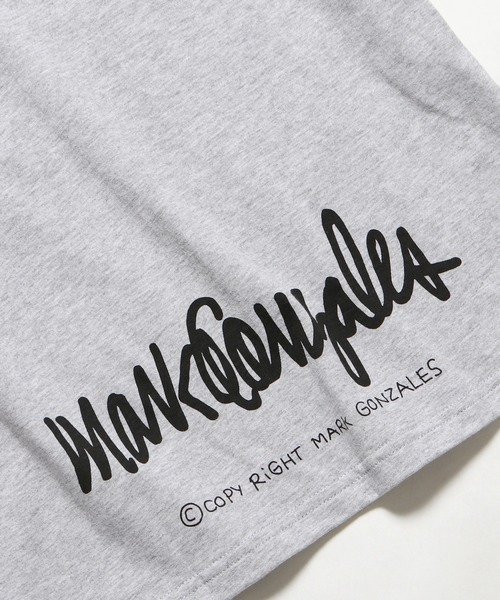 Mark Gonzales（マーク・ゴンザレス）の「MARK GONZALES/マークゴンザレス ポケットプリントTシャツ（Tシャツ/カットソー・キッズ・グレー/オフホワイト・L(150-160)/M(130-140)）」の7枚目の写真