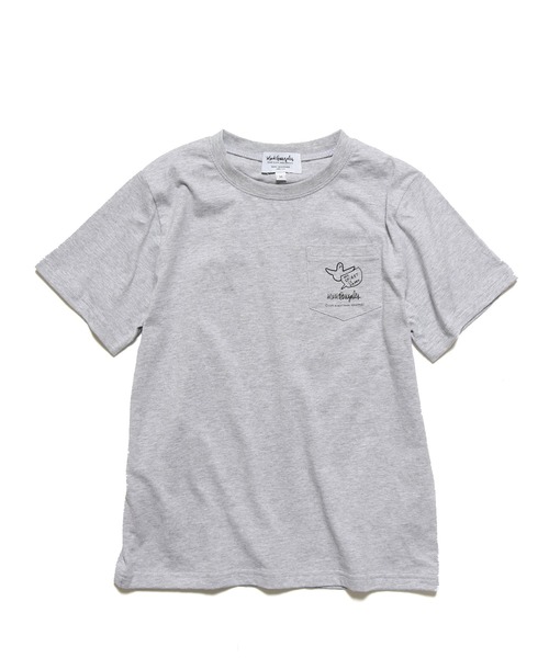 Mark Gonzales（マーク・ゴンザレス）の「MARK GONZALES/マークゴンザレス ポケットプリントTシャツ（Tシャツ/カットソー・キッズ・グレー/オフホワイト・L(150-160)/M(130-140)）」の11枚目の写真