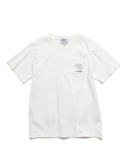 Mark Gonzales（マーク・ゴンザレス）の「MARK GONZALES/マークゴンザレス ポケットプリントTシャツ（Tシャツ/カットソー・キッズ・グレー/オフホワイト・L(150-160)/M(130-140)）」の13枚目の写真