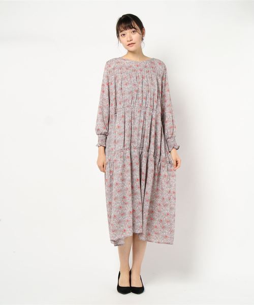 Cheek（チーク）の「マーガレット柄シャーリングワンピース（ワンピース・レディース・イエロー/グリーン/サックスブルー・MEDIUM）」の21枚目の写真