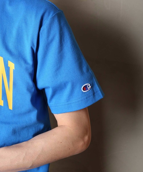 Champion(チャンピオン)の「【CHAMPION/チャンピオン】アーチデザイン ワンポイントブランドロゴ リラクシングシルエット ユニセックスサイジング 半袖Tシャツ C3-R321(Tシャツ/カットソー・メンズ・ネイビー/レッド/ホワイト/杢グレー/ブルー・X-LARGE/MEDIUM/LARGE)」の18枚目の写真