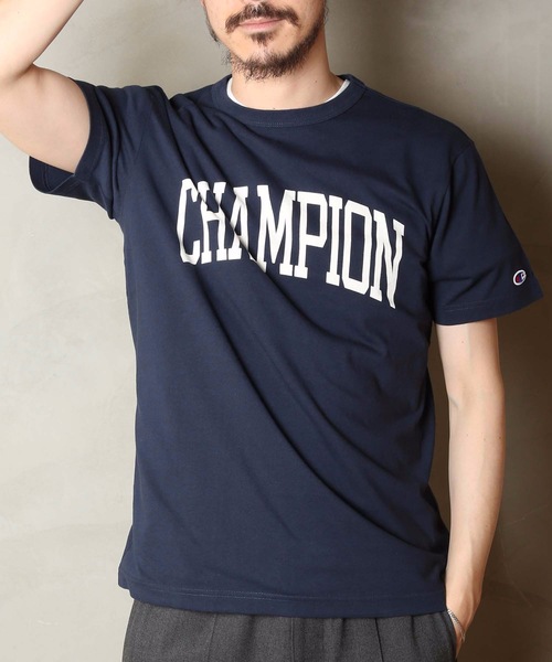 Champion(チャンピオン)の「【CHAMPION/チャンピオン】アーチデザイン ワンポイントブランドロゴ リラクシングシルエット ユニセックスサイジング 半袖Tシャツ C3-R321(Tシャツ/カットソー・メンズ・ネイビー/レッド/ホワイト/杢グレー/ブルー・X-LARGE/MEDIUM/LARGE)」の11枚目の写真
