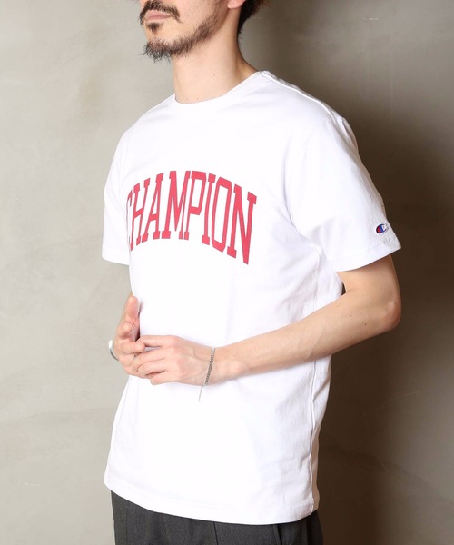 Champion(チャンピオン)の「【CHAMPION/チャンピオン】アーチデザイン ワンポイントブランドロゴ リラクシングシルエット ユニセックスサイジング 半袖Tシャツ C3-R321(Tシャツ/カットソー・メンズ・ネイビー/レッド/ホワイト/杢グレー/ブルー・X-LARGE/MEDIUM/LARGE)」の22枚目の写真