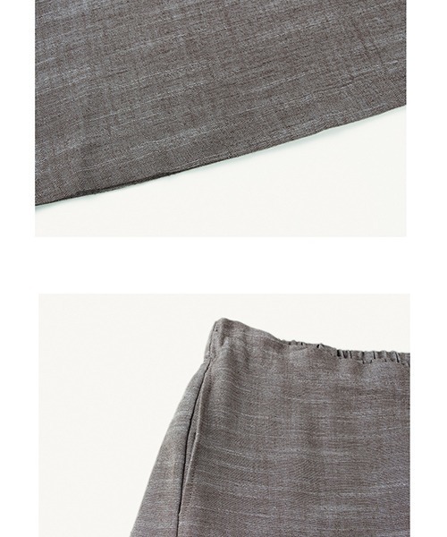 chuclla（チュクラ）の「【chuclla】Wide wrap linen pants sb-4 ex-101 chw1168（その他パンツ・レディース・モカ/ライトベージュ・FREE）」の6枚目の写真