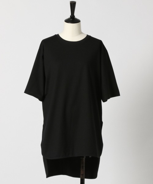 yuw（ユウ）の「【WEB先限定】ヘムロンＴＳＳ　887727（Tシャツ/カットソー・レディース・チャコールグレー/ブラック/ベージュ/オフホワイト・FREE）」の12枚目の写真