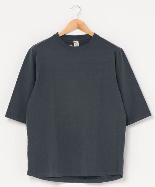Jackman（ジャックマン）の「USA Cotton 1/2 Sleeve T-Shirt（Tシャツ/カットソー・メンズ・ブラック/ダークグレー/キナリ/イエロー/ブルー系その他/オリーブ/ホワイト/ベージュ/ダークパープル/スミクロ/ライトグレー/サンドグレー/ダークネイビー/サックスブルー/ケリーグリーン/サンドベージュ/ライラック/オフホワイト/ローズ/グリーン系その他2・LARGE/SMALL/MEDIUM/X-LARGE）」の8枚目の写真