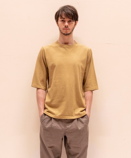 Jackman（ジャックマン）の「USA Cotton 1/2 Sleeve T-Shirt（Tシャツ/カットソー・メンズ・ブラック/ダークグレー/キナリ/イエロー/ブルー系その他/オリーブ/ホワイト/ベージュ/ダークパープル/スミクロ/ライトグレー/サンドグレー/ダークネイビー/サックスブルー/ケリーグリーン/サンドベージュ/ライラック/オフホワイト/ローズ/グリーン系その他2・LARGE/SMALL/MEDIUM/X-LARGE）」の14枚目の写真