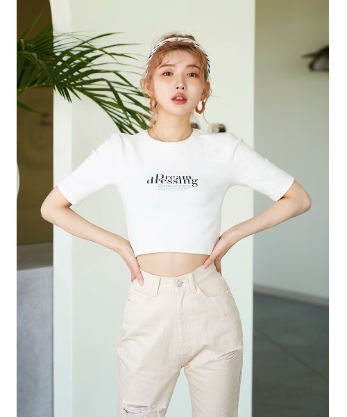 「Darich」 半袖Tシャツ FREE アイボリー レディース ◇ ⊂ Φ Darich ダーリッチ 半袖 Tシャツ サイズFree アイボリー