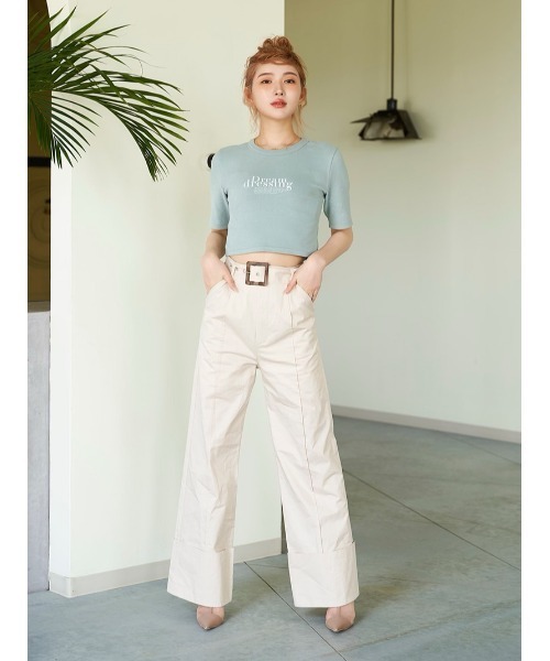 Darich（ダーリッチ）の「Dream Tシャツ（Tシャツ/カットソー・レディース・チャコールグレー/ピンク/アイボリー/ミント・FREE）」の6枚目の写真