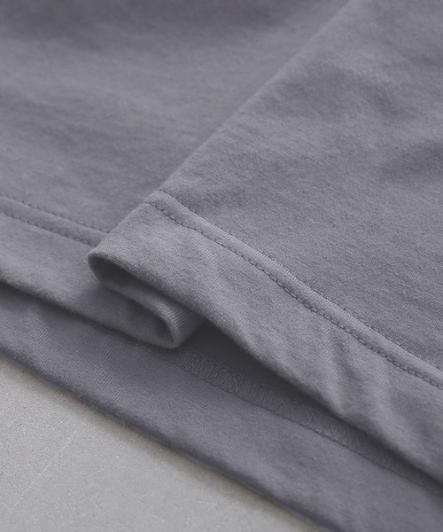 n'OrLABEL(ノアールレーベル)の「『変形デザインドルマンカットソー』(Tシャツ/カットソー・レディース・ブラック/テラコッタ/モカ/オフホワイト/ブルー/ワインレッド/チャコールグレー/パープル/ミント/ライトグリーン・FREE)」の14枚目の写真