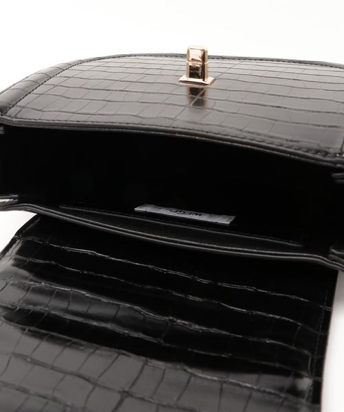 WEGO（ウィゴー）の「WEGO/クロコ型押しミニショルダーバッグ（ショルダーバッグ・レディース・ブラック/ベージュ/ライトブラウン・FREE）」の18枚目の写真