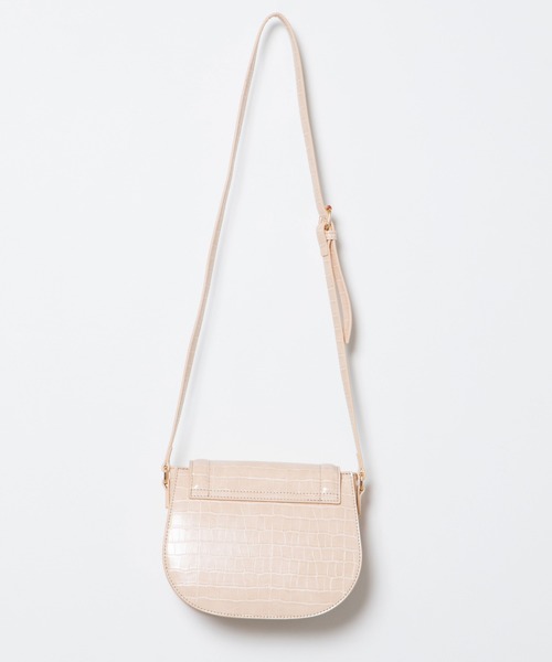 WEGO（ウィゴー）の「WEGO/クロコ型押しミニショルダーバッグ（ショルダーバッグ・レディース・ブラック/ベージュ/ライトブラウン・FREE）」の9枚目の写真