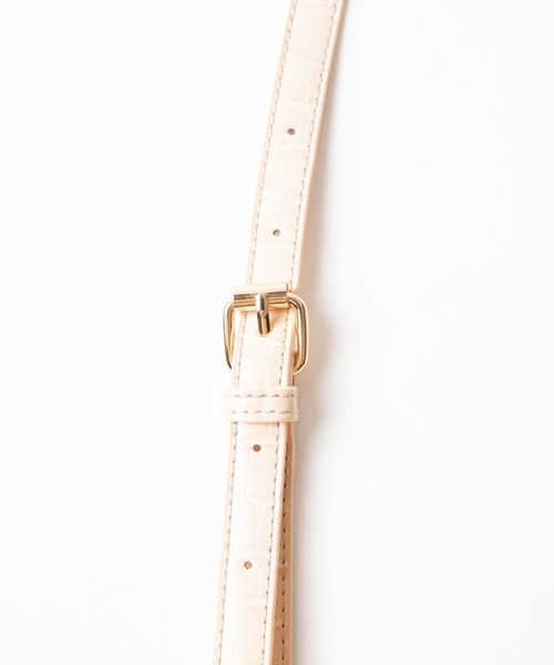 WEGO（ウィゴー）の「WEGO/クロコ型押しミニショルダーバッグ（ショルダーバッグ・レディース・ブラック/ベージュ/ライトブラウン・FREE）」の13枚目の写真