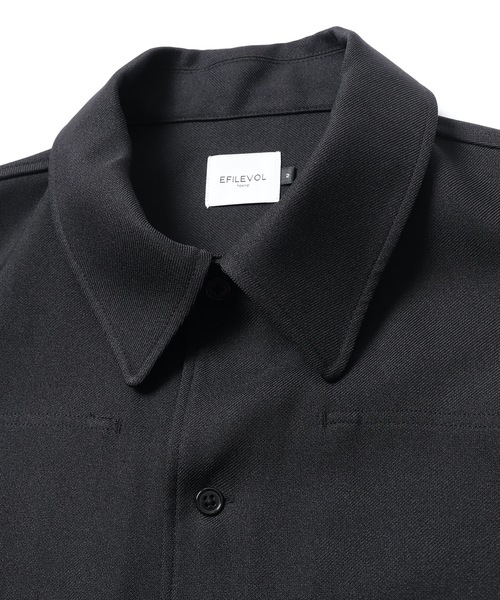 .efiLevol（エフィレボル）の「Shirt JKT STA-PRE（シャツ/ブラウス・メンズ・ブラック・2）」の6枚目の写真