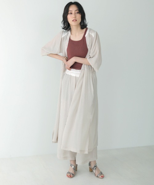 セール ナイロン楊柳シャツディガンワンピース ワンピース Bou Jeloud ブージュルード のファッション通販 Zozotown