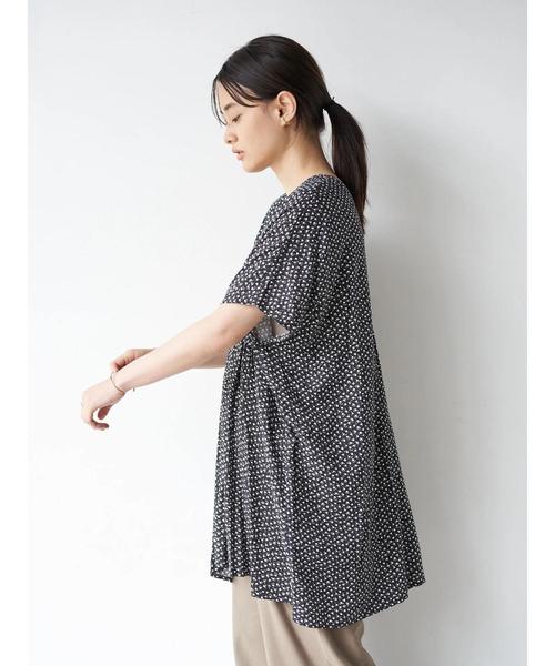 AMERICAN HOLIC(アメリカンホリック)の「2WAYウエストギャザーチュニック *〇(Tシャツ/カットソー・レディース・その他14/ブラック系その他/ドット・FREE)」の9枚目の写真