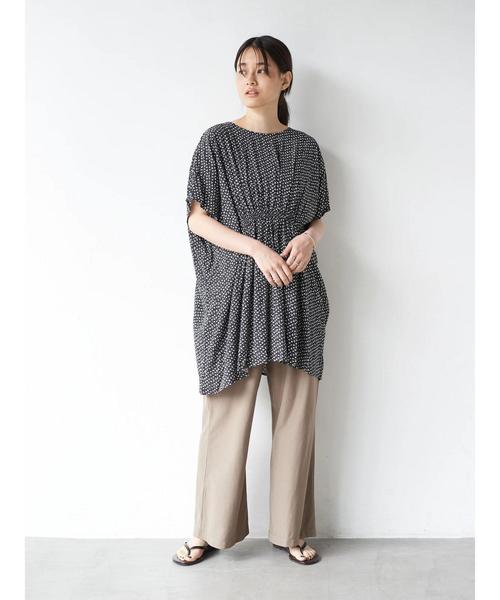 AMERICAN HOLIC(アメリカンホリック)の「2WAYウエストギャザーチュニック *〇(Tシャツ/カットソー・レディース・その他14/ブラック系その他/ドット・FREE)」の13枚目の写真