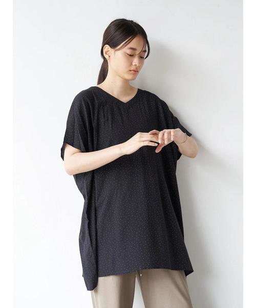 AMERICAN HOLIC(アメリカンホリック)の「2WAYウエストギャザーチュニック *〇(Tシャツ/カットソー・レディース・その他14/ブラック系その他/ドット・FREE)」の15枚目の写真