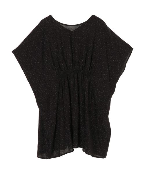 AMERICAN HOLIC(アメリカンホリック)の「2WAYウエストギャザーチュニック *〇(Tシャツ/カットソー・レディース・その他14/ブラック系その他/ドット・FREE)」の22枚目の写真