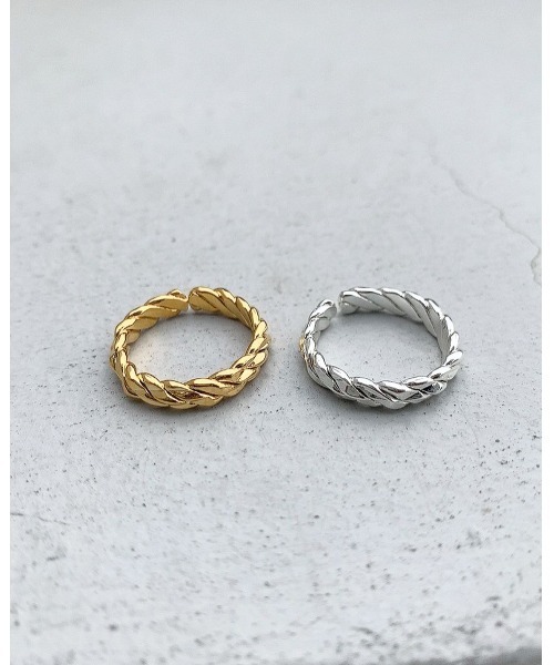mou（モウ）の「シンプルツイストリング（リング・レディース・シルバー/ゴールド・FREE）」の9枚目の写真