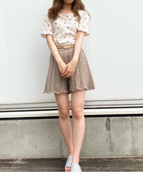 apres jour(アプレジュール)の「ちびモチーフくしゅくしゅTシャツ【ZOZOTOWN限定アイテム】【7AP】(Tシャツ/カットソー・レディース・ベージュ/オフホワイト/ミント・フリー)」の14枚目の写真
