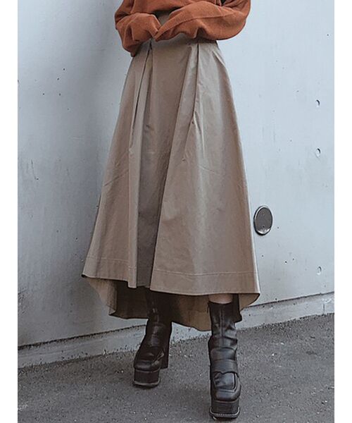 MURUA（ムルーア）の「ワイドベルトボリュームスカート（スカート・レディース・ダークグレー/ベージュ/その他1・FREE）」の3枚目の写真