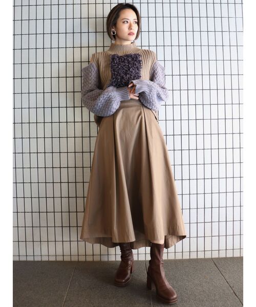 MURUA（ムルーア）の「ワイドベルトボリュームスカート（スカート・レディース・ダークグレー/ベージュ/その他1・FREE）」の15枚目の写真