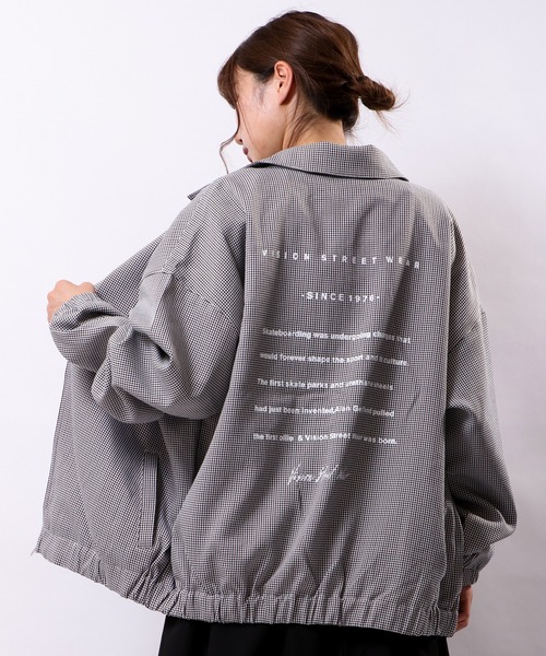VISION STREET WEAR（ヴィジョンストリートウェア）の「VISION STREET WEAR　スウィングトップジャケット ハリントンジャケット（ブルゾン・メンズ・チャコール/ベージュ/チェック/その他・M/L/LL）」の4枚目の写真