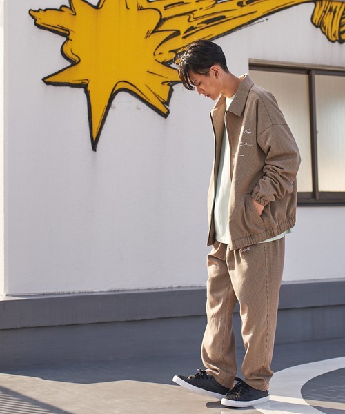 VISION STREET WEAR（ヴィジョンストリートウェア）の「VISION STREET WEAR　スウィングトップジャケット ハリントンジャケット（ブルゾン・メンズ・チャコール/ベージュ/チェック/その他・M/L/LL）」の6枚目の写真