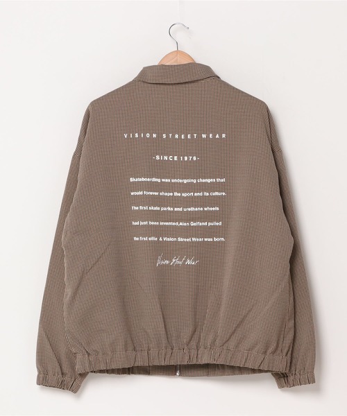 VISION STREET WEAR（ヴィジョンストリートウェア）の「VISION STREET WEAR　スウィングトップジャケット ハリントンジャケット（ブルゾン・メンズ・チャコール/ベージュ/チェック/その他・M/L/LL）」の14枚目の写真