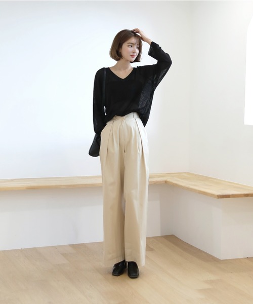 by muni:r（バイ ムニール）の「ストラップ クロスバッグ（ショルダーバッグ・レディース・アイボリー/ブラック・ONE SIZE）」の15枚目の写真