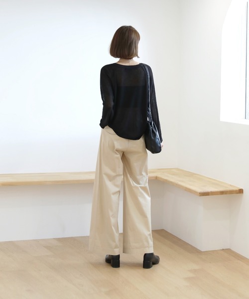 by muni:r（バイ ムニール）の「ストラップ クロスバッグ（ショルダーバッグ・レディース・アイボリー/ブラック・ONE SIZE）」の13枚目の写真