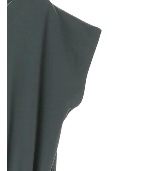 AMERICAN HOLIC（アメリカンホリック）の「Vネックウエスト切り替えフレンチスリーブカットワンピース　＊〇（ワンピース・レディース・グリーン/ブラウン/ネイビー/グレー・FREE）」の8枚目の写真