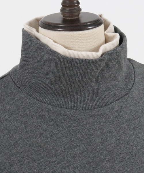 CAMBIO(カンビオ)の「msw805-Turtle Neck Loose Sweat Pullover プルオーバー(スウェット・メンズ・ブラック/ブラウン系その他/チャコール/キナリ・S/M/L)」の7枚目の写真