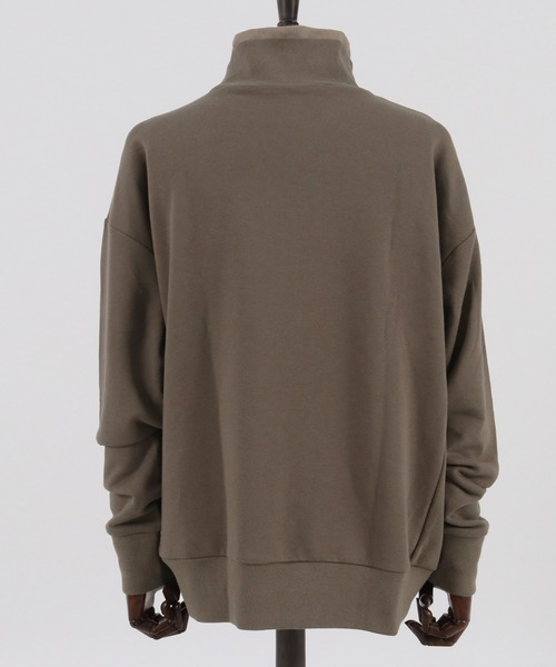 CAMBIO(カンビオ)の「msw805-Turtle Neck Loose Sweat Pullover プルオーバー(スウェット・メンズ・ブラック/ブラウン系その他/チャコール/キナリ・S/M/L)」の8枚目の写真
