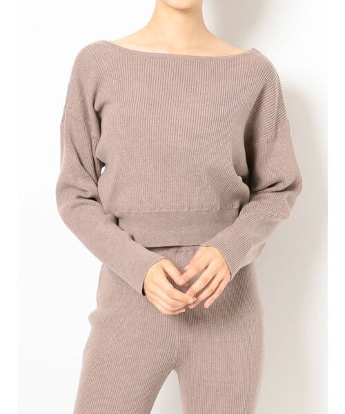 GYDA（ジェイダ）の「2WAYカシュクールリブニットTOPS（ニット/セーター・レディース・ブラック/ベージュ/グリーン・FREE）」の18枚目の写真