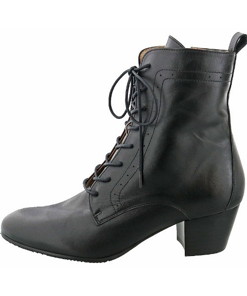 あしながおじさん（アシナガオジサン）の「〈あしながおじさん〉レースアップショートブーツ（ブーツ・レディース・ブラック/ダークブラウン/ブラウン・22.5cm/23.5cm/24.5cm/23.0cm/24.0cm）」の10枚目の写真