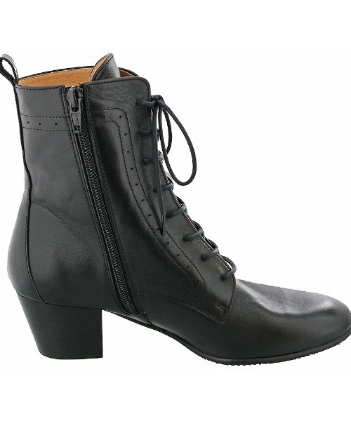 あしながおじさん（アシナガオジサン）の「〈あしながおじさん〉レースアップショートブーツ（ブーツ・レディース・ブラック/ダークブラウン/ブラウン・22.5cm/23.5cm/24.5cm/23.0cm/24.0cm）」の9枚目の写真