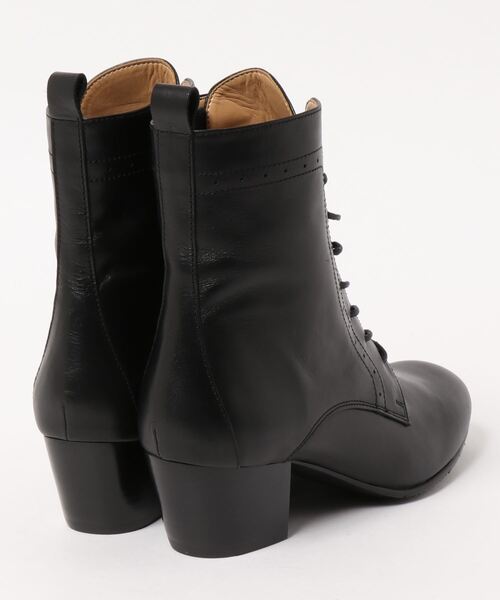 あしながおじさん（アシナガオジサン）の「〈あしながおじさん〉レースアップショートブーツ（ブーツ・レディース・ブラック/ダークブラウン/ブラウン・22.5cm/23.5cm/24.5cm/23.0cm/24.0cm）」の6枚目の写真