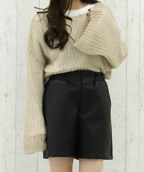 PairPair（ペアペア）の「フェイクレザーショートパンツ（その他パンツ・レディース・ブラック/ブラウン/アイボリー・FREE）」の18枚目の写真