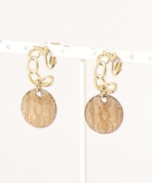 ニットデザイン ゴールド イヤリング