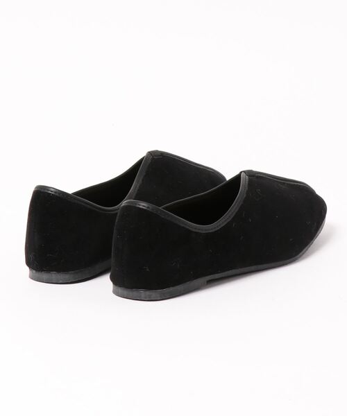 KOBE LETTUCE（コウベレタス）の「スクエアトゥフラットソールパイピングバブーシュ（その他シューズ・レディース・ブラック系その他/グレイッシュベージュ/ブラック/ベージュ系その他・S/L/LL/M）」の5枚目の写真