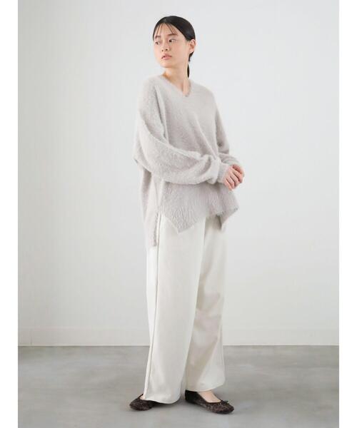 最終価格　アメノチハレ パワーショルダーニット　パフスリーブ　プルオーバー EDIT. FOR LULU（エディットフォールル）の「*フラワーモチーフ