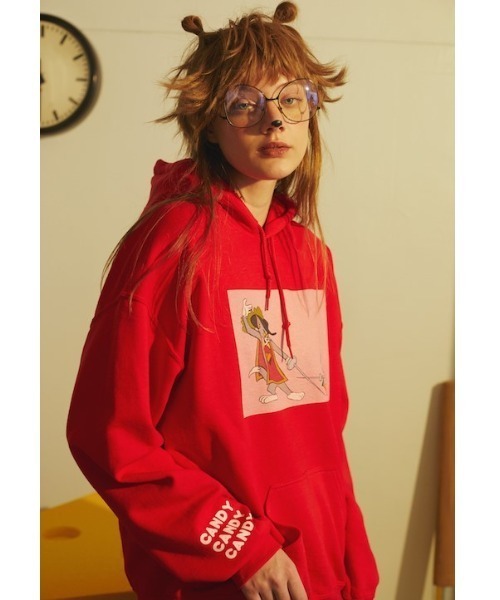 Candy Stripper（キャンディストリッパー）の「TOM and JERRY COMIC HOODIE（パーカー・レディース・オフホワイト/ブラック/レッド・2）」の3枚目の写真