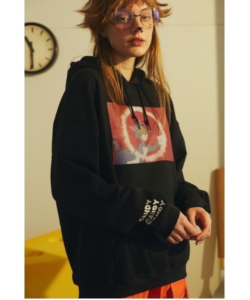 Candy Stripper（キャンディストリッパー）の「TOM and JERRY COMIC HOODIE（パーカー・レディース・オフホワイト/ブラック/レッド・2）」の2枚目の写真